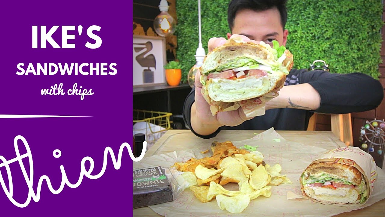 [mukbang with THIEN]: Ike's Love & Sandwiches (Handsome Owl - Vegan Chicken)