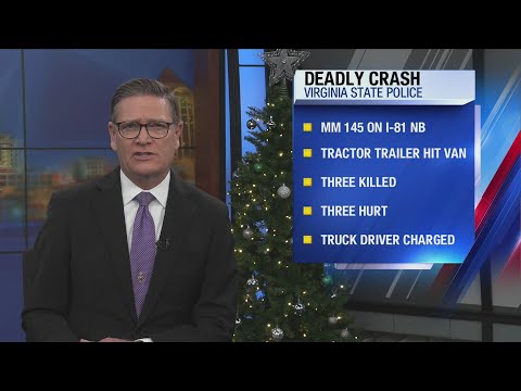 Three killed in I-81 north tractor-trailer crash in Roanoke