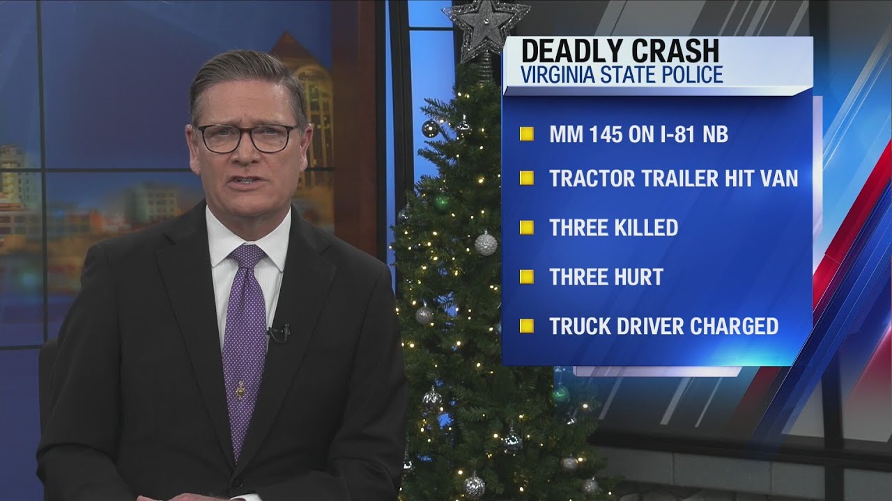 Three killed in I-81 north tractor-trailer crash in Roanoke