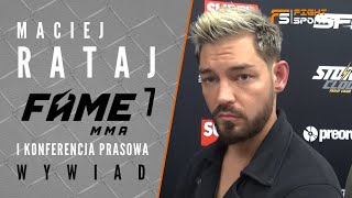 MACIEJ RATAJ po bójce na konferencji FAME MMA 7 i ataku DZIKA z Warsaw Shore