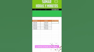 🟢⏰Aprende a sumar HORAS y MINUTOS de forma sencilla #excel #superexcel #cursosgratis #horas
