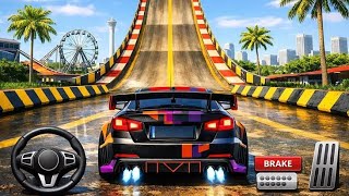 Ramp Car Stunt Game | Android Racing HUD Gameplay in 8K screenshot 3