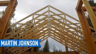 FINALLY Installing the Trusses Off Grid Cabin Build