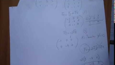 operaciones elementales entre filas