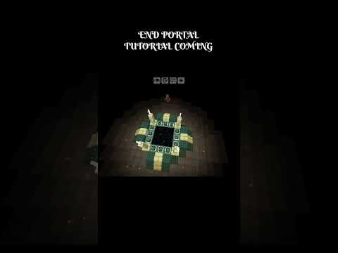 end portal tutorial coming #minecraft #gaming #builds