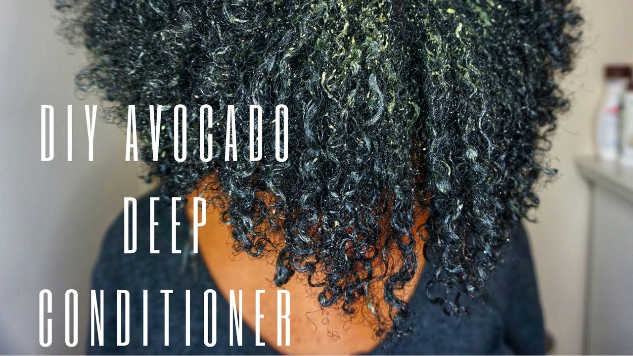 HOW TO EASY DIY Avocado Deep Conditioner for NATURAL HAIR YouTube