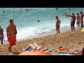 Blanes beach waves - Costa Brava, Catalonia, Spain