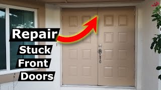 How to Fix Uneven Door Stuck Closed, Door Frame Alignment