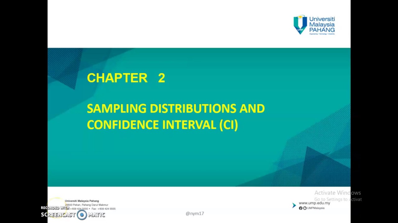 Chapter 2.4 : Confidence Interval for One Population Proportion - YouTube
