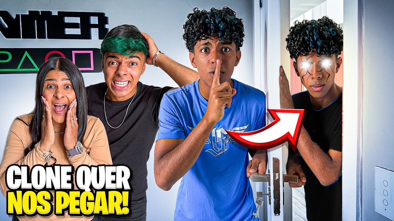 MEU CLONE DO MAL QUER NOS PEGAR! *TENTAMOS FUGIR *😨