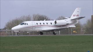 ✈ Cessna Citation 560 XLS SE-RIL Departure from London Southend Airport