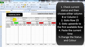 EAF #51 - VBA Timer for Athlete Substitutions