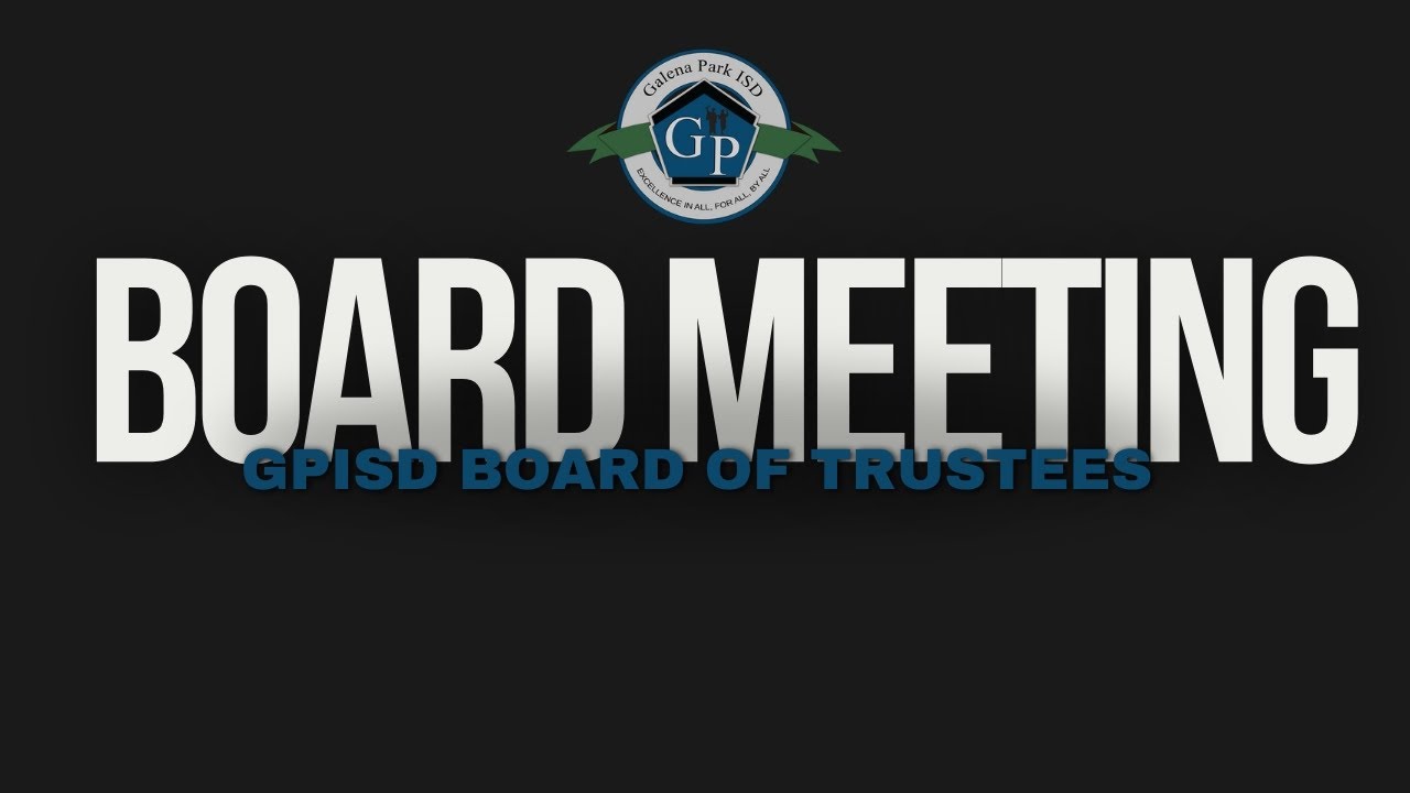 GPISD Board of Trustees Meeting March 2026