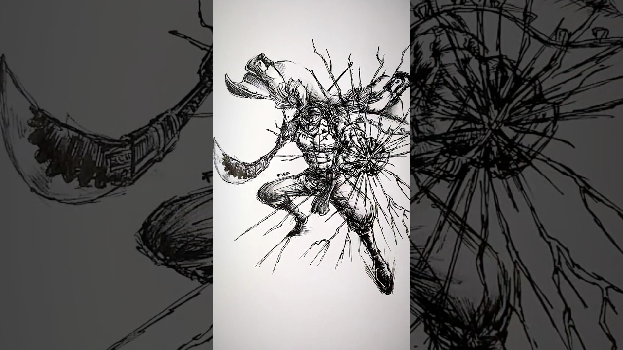 Speed drawing Whitebeard 😳 