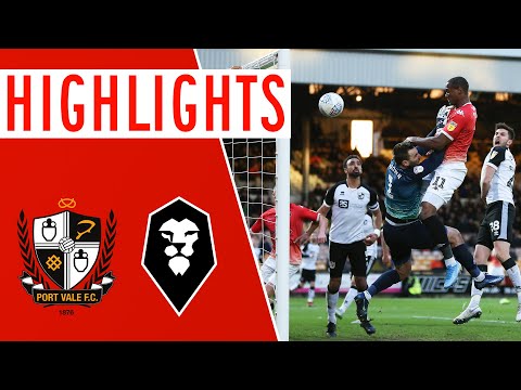 Port Vale Salford Goals And Highlights