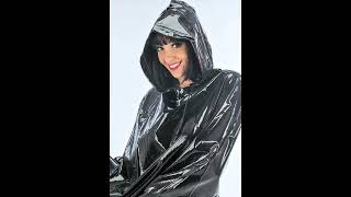 Black and Blue PVC and Plastic Raincoats
