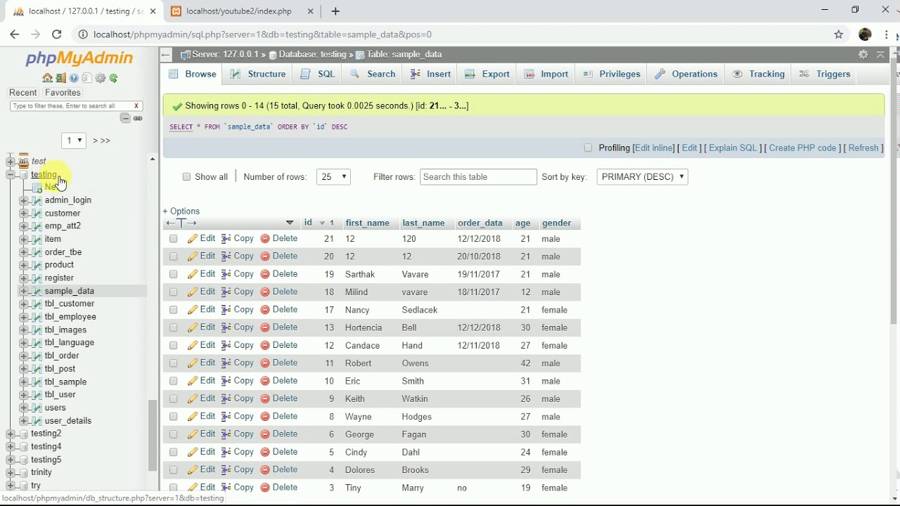 How to fetch data from mysql database using PHP | S-Cyber Softech - YouTube