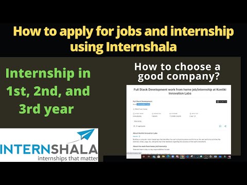 How to apply for jobs and internship using Internshala || How to make resume on internshala