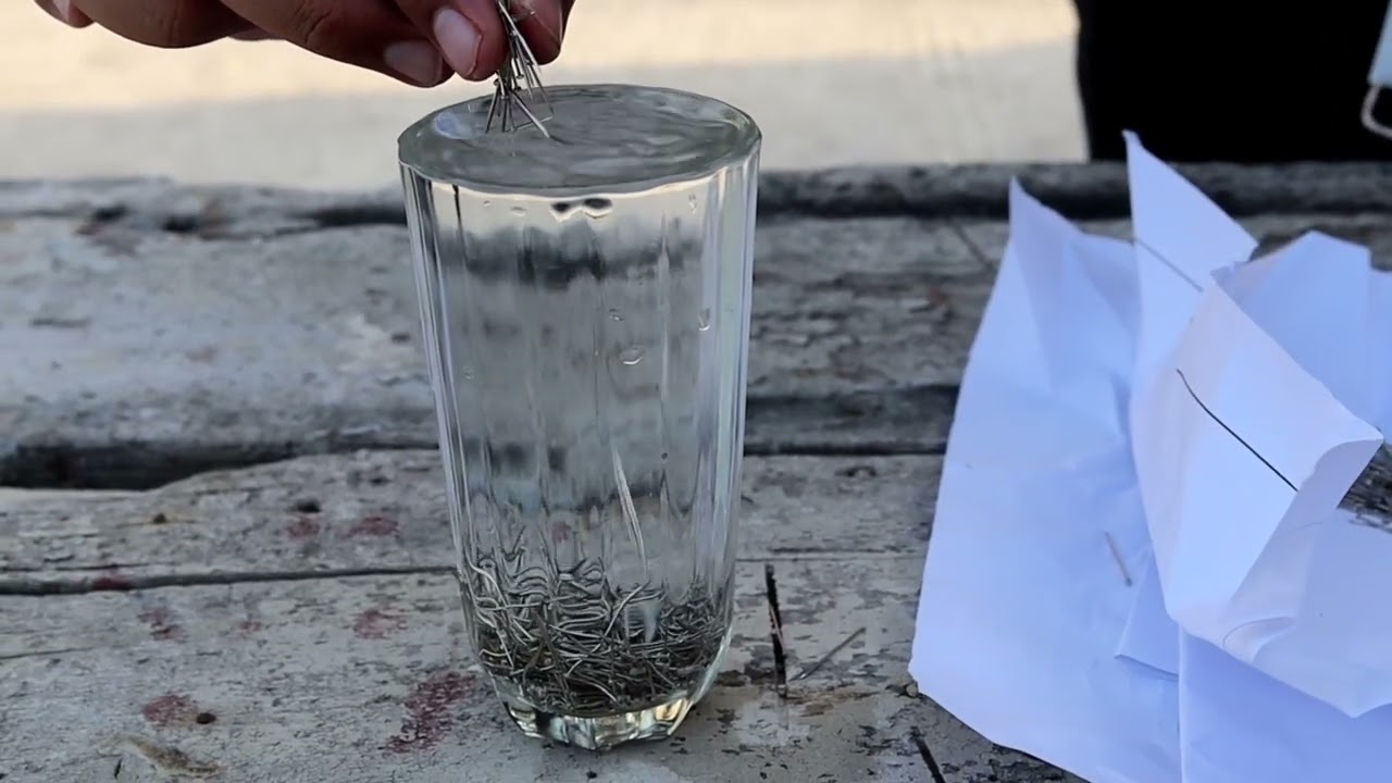 Water In Glass Experiment with pin YouTube