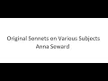 Original Sonnets on Various Subjects 1799 - Anna Seward