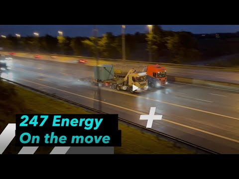 247 Energy — Supercap 10Ft container on the move.