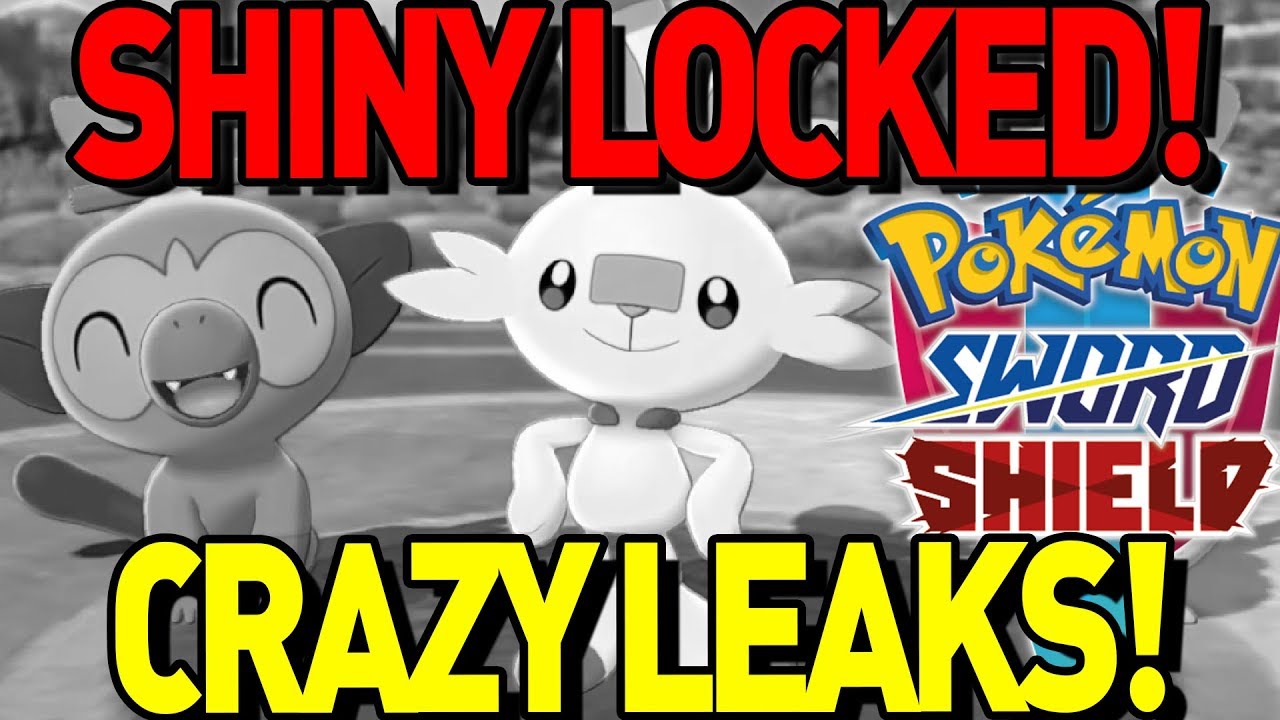 Shiny Locked More Leaks For Pokemon Sword And Shield Shiny Starters Expanded Pokedex And More