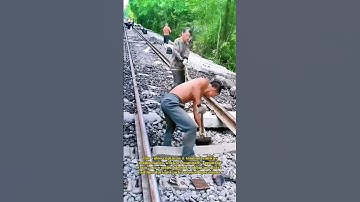 Track Renewal: Railway Workers Replacing Sleepers the Traditional Way