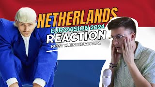 🇳🇱REACTION NETHERLANDS I EUROVISION 2024 I JOOST KLEIN - EUROPAPA I OFFICIAL MUSIC VIDEO