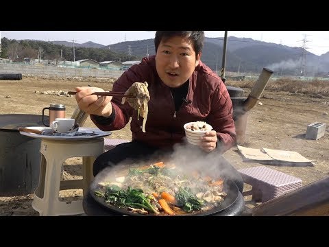 지글지글 가마솥 [[불고기(Bulgogi)]] 요리&먹방!! - Mukbang eating show