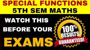 5th sem maths 7A  Important Questions with answers PDF  | Special Functions  imps |Telugu