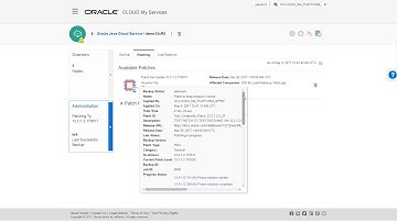 Patching an Oracle Java Cloud Service Instance