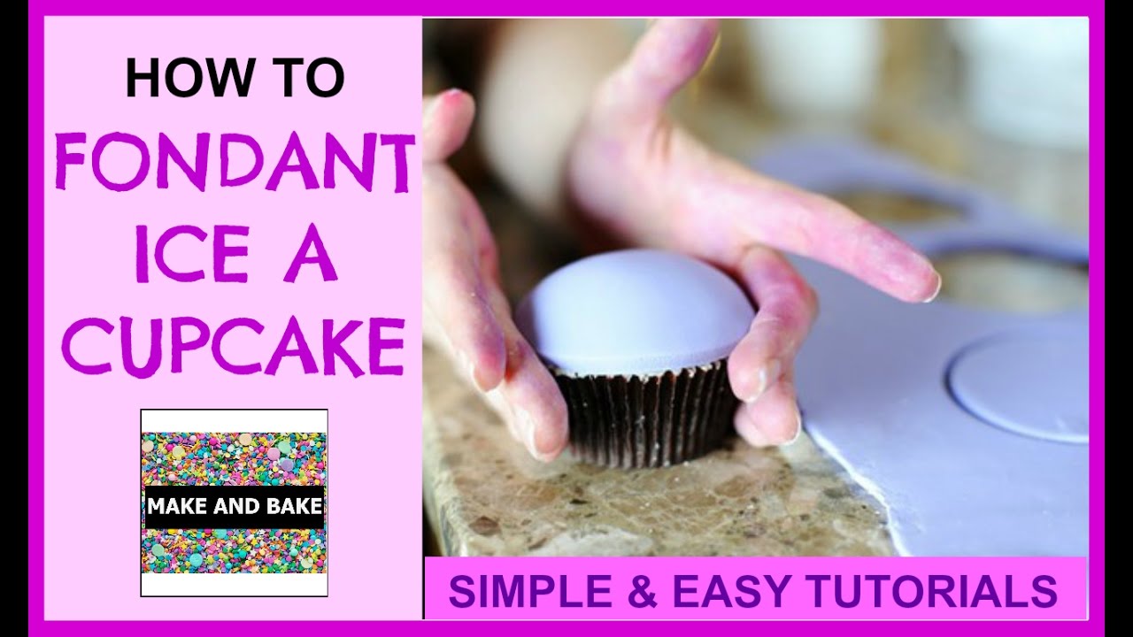 Fondant Icing a Cupcake