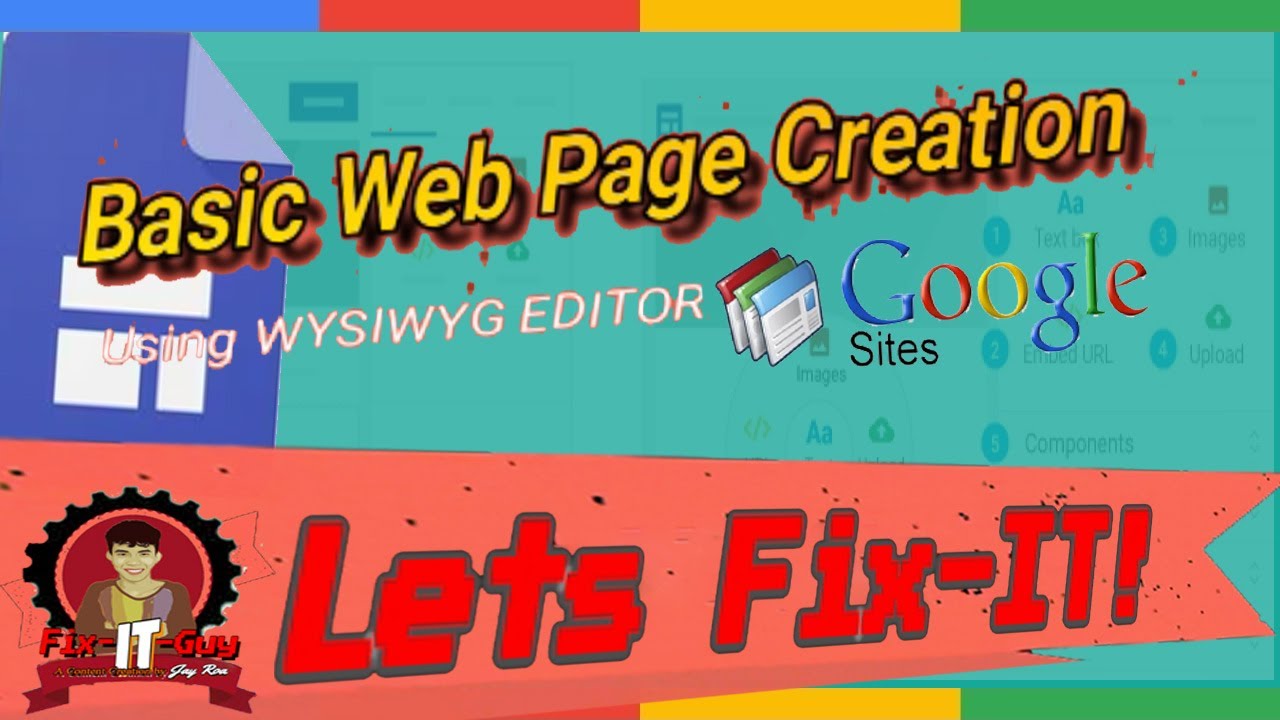 Basic Web Page Creation (How To Create Website Using Googles Site ...