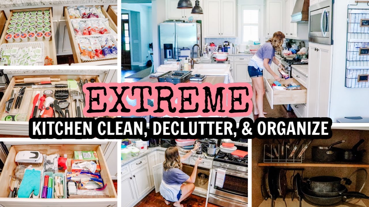 EXTREME KITCHEN CLEAN AND ORGANIZE | ULTIMATE CLEANING MOTIVATION | KITCHEN ORGANIZATION