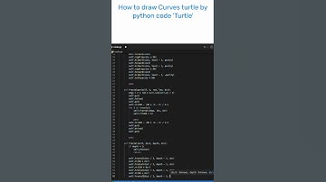 How to draw Curves turtle by python code 