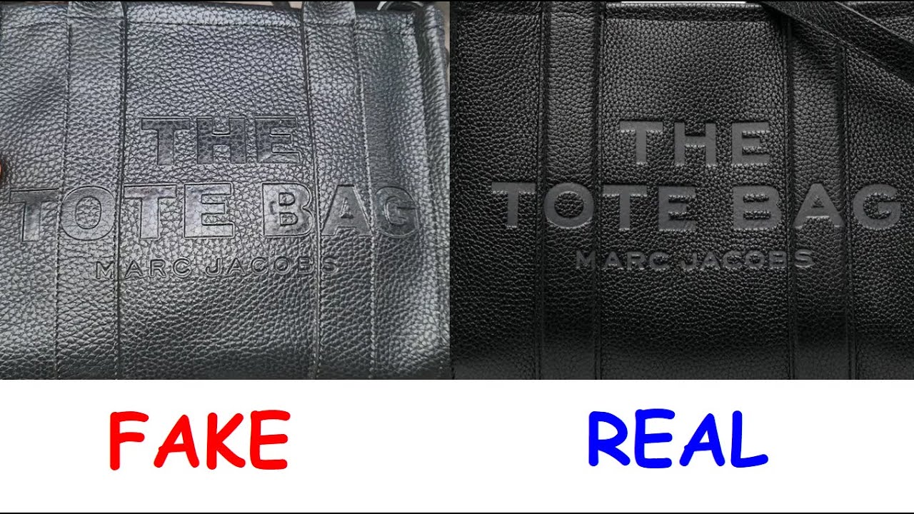 fake marc jacobs tote bag vs real