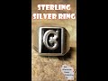 Sterling Silver Ring Dug with a Metal Detector