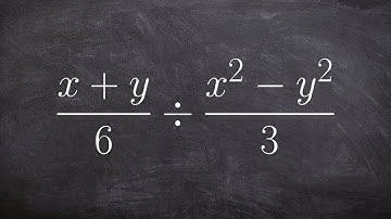 Dividing two rational expressions by factoring
