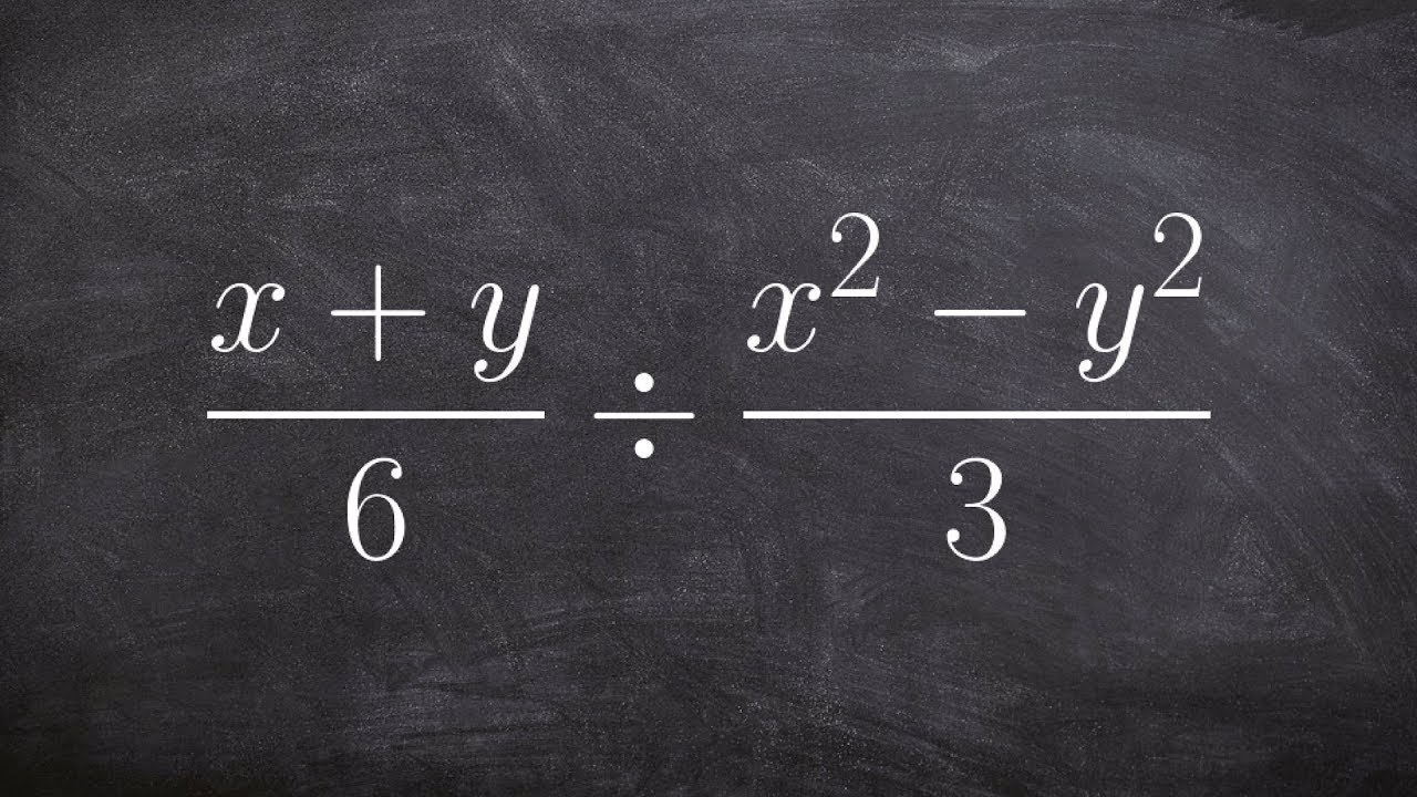 Dividing two rational expressions by factoring