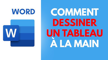 Comment DESSINER MANUELLEMENT UN TABLEAU [Formation Word Gratuite]