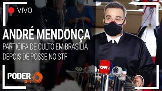 Ao Vivo: André Mendonça participa de culto com Bolsonaro depois de posse no STF