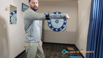 Balance Exercise with MotionGuidance: upper extremity reaching exercise drill