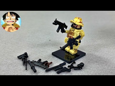 DIY <strong>레고</strong> 호환 <strong>밀리터리</strong> <strong>군인</strong> CSF 미니피규어 조립 lego swat army minifigure