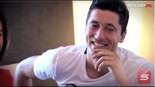 Robert Lewandowski, jego narzeczona, karate i hit na Euro Information