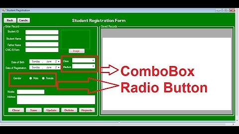 ComboBox And Radiobutton In C# 3