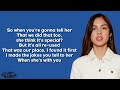 Olivia Rodrigo - deja vu (Lyrics)