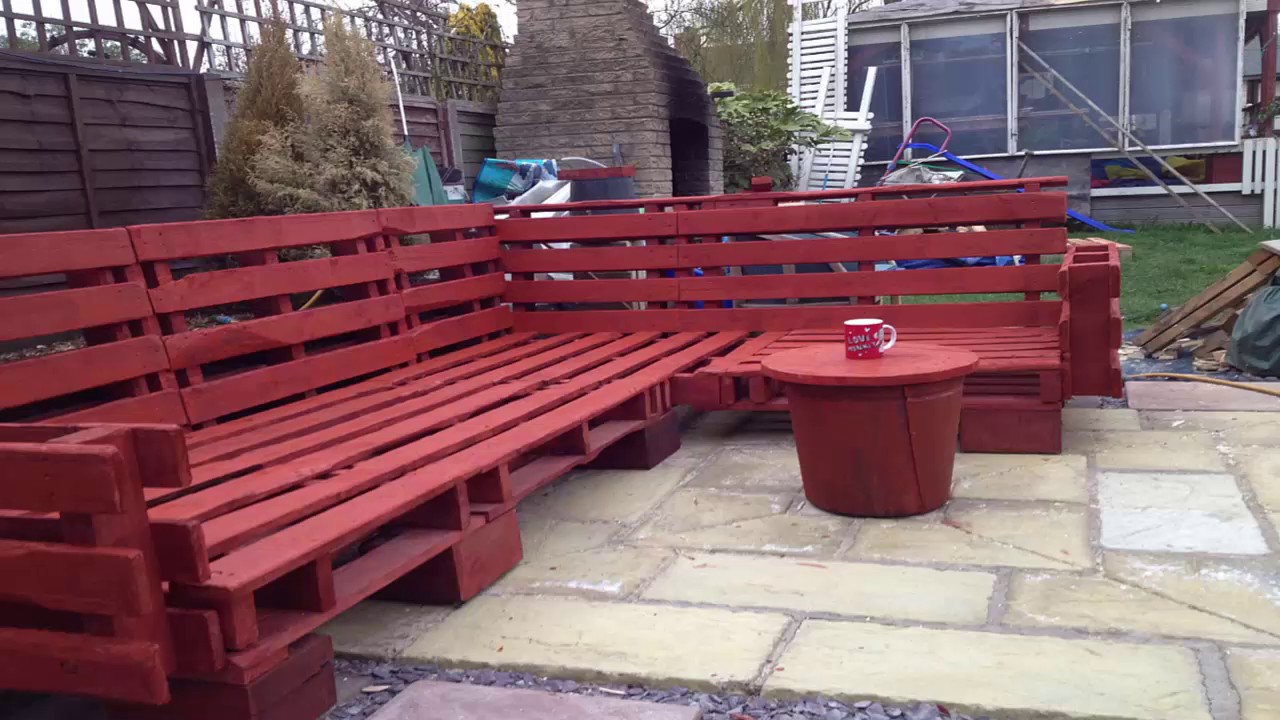 Pallet Garden Furniture YouTube