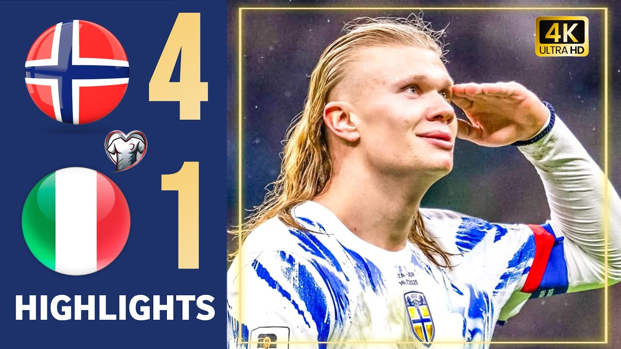 Norway vs Italy 4-1 Highlights & All Goals | Erling Haaland 2 Goal 