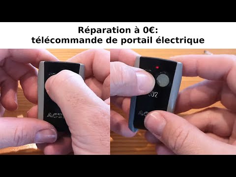 Comment réparer une télécommande émetteur bip de portail électrique: interrupteur graphite contact