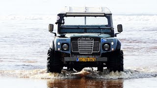 Land Rover Series 3 w/ Some Cool Off-Roading Mods driving at Løkken Beach Tour 2020 | Beach Tour 4X4